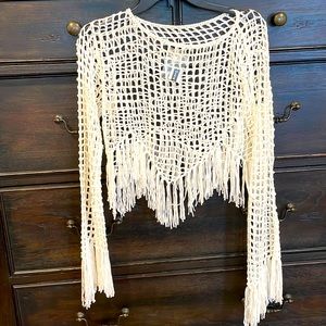 Boho swim cover top.